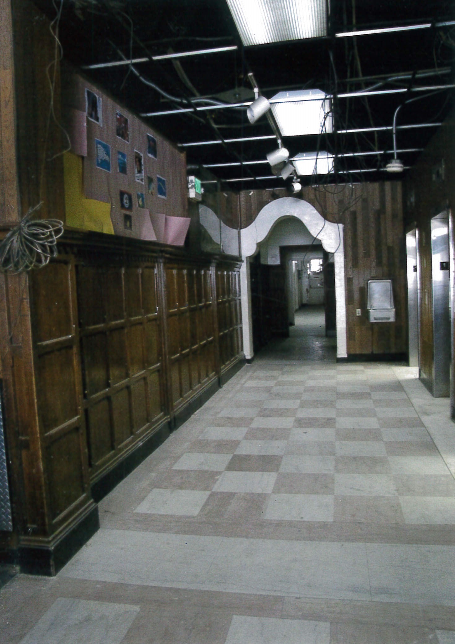 Original entrance to Commercial Club, elevator lobby